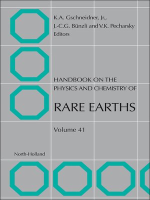 cover image of Handbook on the Physics and Chemistry of Rare Earths